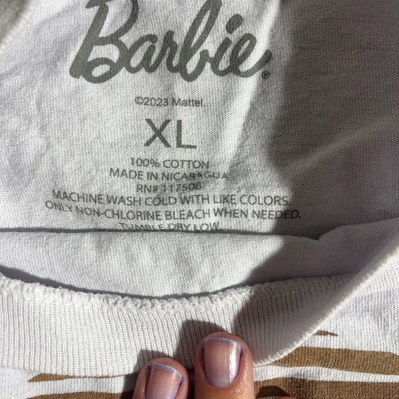 328-Barbie crop top - white and brown #y2k
#barbie #barbiemovie - Picture 4 of 5